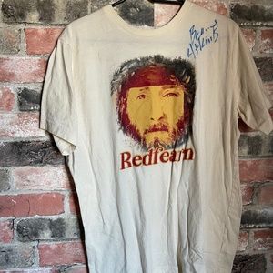 write graphic tee autographed